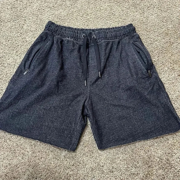 CSG Fit Brushed Tech Jersey Sweat Shorts Mens XXXL Heather Gray Drawstring Waist - Picture 1 of 12